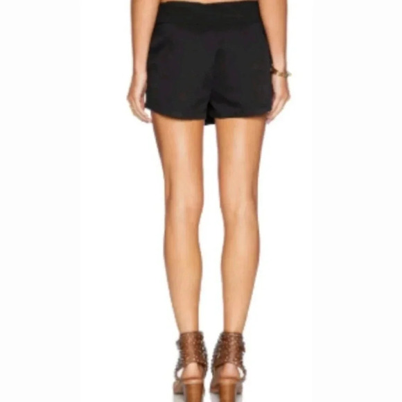 Michael Stars Asymmetical Faux Wrap Shorts Skort  - Picture 6 of 6